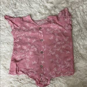 Cute Girls Butterfly Shirt